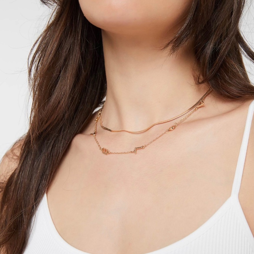 Layered LOVE Letter Necklace